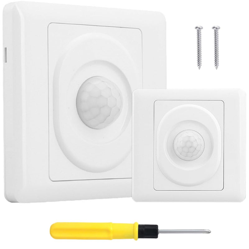 Acmerota PIR Motion Sensor Light Switch PIR Occupancy Sensor Switch 120 Degree Motion Sensor Light Switch with Occupancy Sensor Wall Mounted Automatic Switch 2 Core 50W 180V-240V
