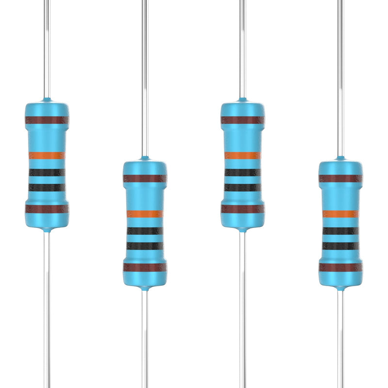 [AUSTRALIA] - SCOOYUCK 100 pieces 100K Ω ohm resistor 1W 1% tolerance metal film resistors 100K ohm 