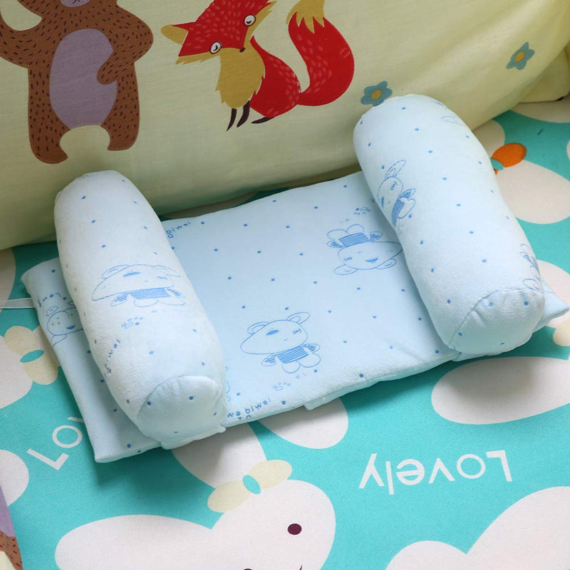 [AUSTRALIA] - aqxreight Pillow Roll Cotton Inf Sleep Flat Pillow for Newborns. Our Newborn Pillow Helps Adjust Babies. Pillow Roll Pillow Pillow Sleeping Pillow Inf Pillow Blue 