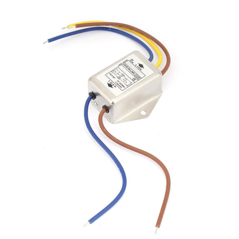 ieron EMI Power Filter 125/250V Electromagnetic Interference Filter CW1B-10A-L (040) Single Phase Filter for Suppression of Impulse Interference