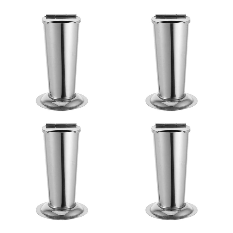 Gatuida Pack of 4 Tweezers Tweezers Tubes Storage Tweezers Steriliser Bottle Tweezers Collector Tool Holder Salon Tool Case Stainless Steel Silver