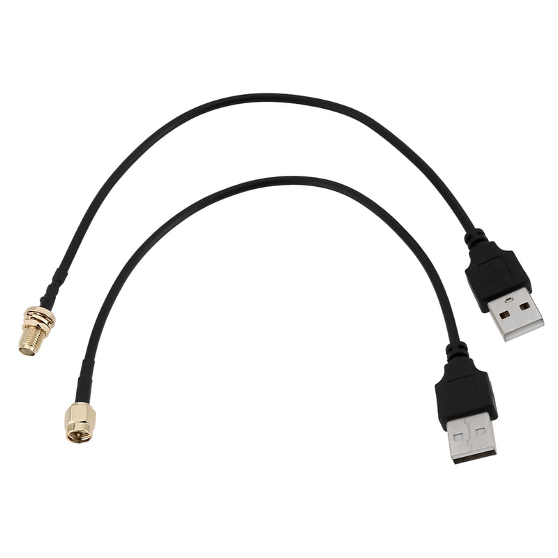 EMSea 2pcs SMA Male / Female to USB Coaxial Cable Connector RG174 Connector Adapter Length 20cm For Debugging Electronic Devices Signal Transmission Wireless Devices SMA-Stecker/-Buchse auf USB