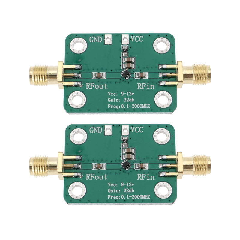 [AUSTRALIA] - Create idea 2pcs RF Broadband Amplifier 9V-12V 30dB Low Noise LNA Broadband Module 0.1-2000MHz AMP Module for Shortwave FM Radio Remote Control Receiver 