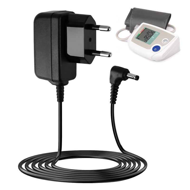 6 V Power Supply Charger for Omron Blood Pressure Monitor, AC Power Adapter Blood Pressure Monitors for Omron M7 M500 M700 M3 M5 Series, 1.4 m Replacement Power Supply Charging Cable Compatible with