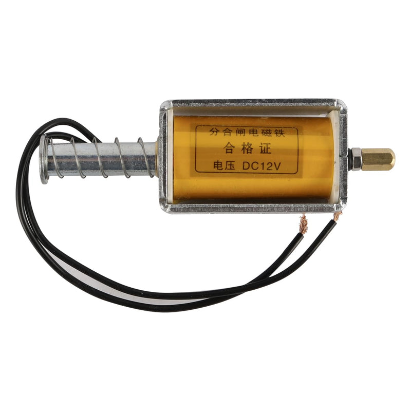 [AUSTRALIA] - Laroal DC 12V 35mm Hub Electromagnet VS1 Load Switch Electromagnetic Coil Push Pull Electromagnetic Coil with Spring Return 8A for Vending Machines, Transport Equipment 