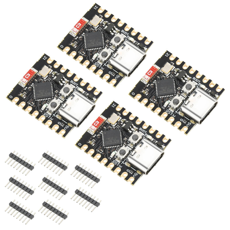 diymore 4pcs for ESP32 for ESP32-C3 Development Board Mini Supports WiFi Bluetooth ESP32 C3