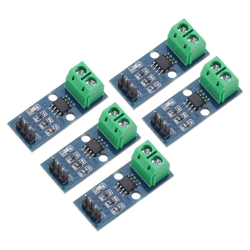 QUARKZMAN ACS712 Current Sensor Module 30A Range Hall Effect Current Sensor Current Measurement AC/DC for Current Detection Pack of 5