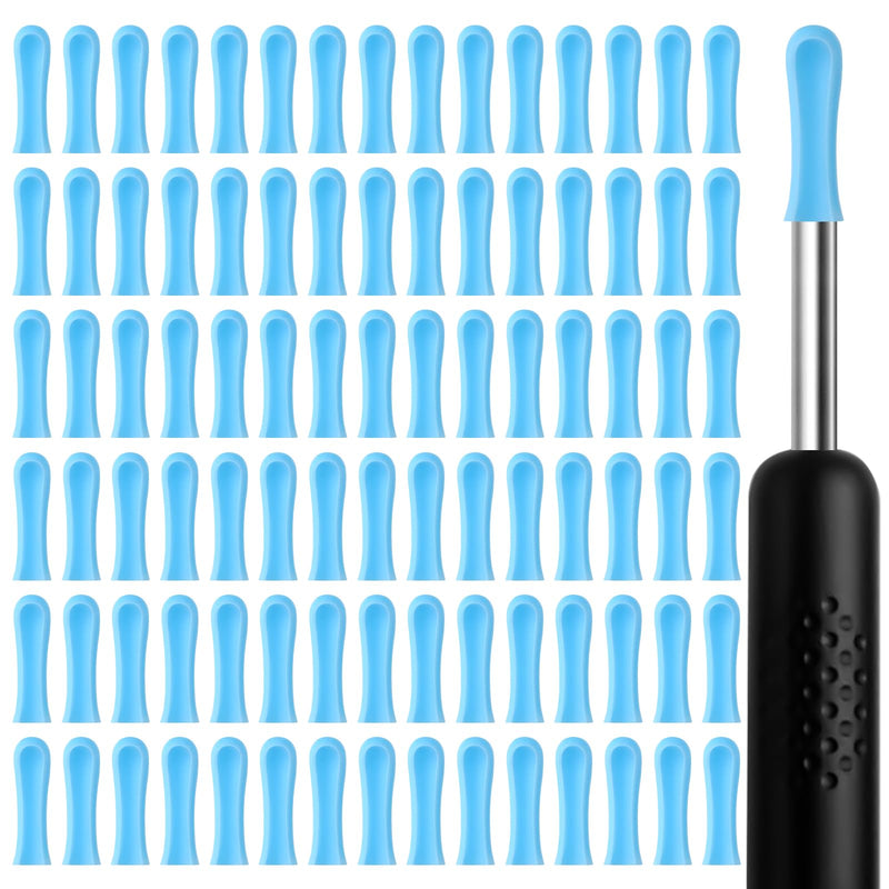 90 Pieces Silicone Ear Cleaner Head for Earwax Remover Ear Spoon Accessories for Ear Wax Removal Hearwax Remover Replacement Tip Interchangeable Tips for Ear Cleaner Smooth Soft EarCleaner Accessories