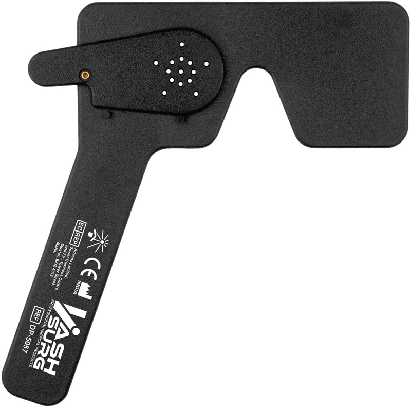 Lorgnette Pinhole Occluder Black Medical Eye Test Instrument