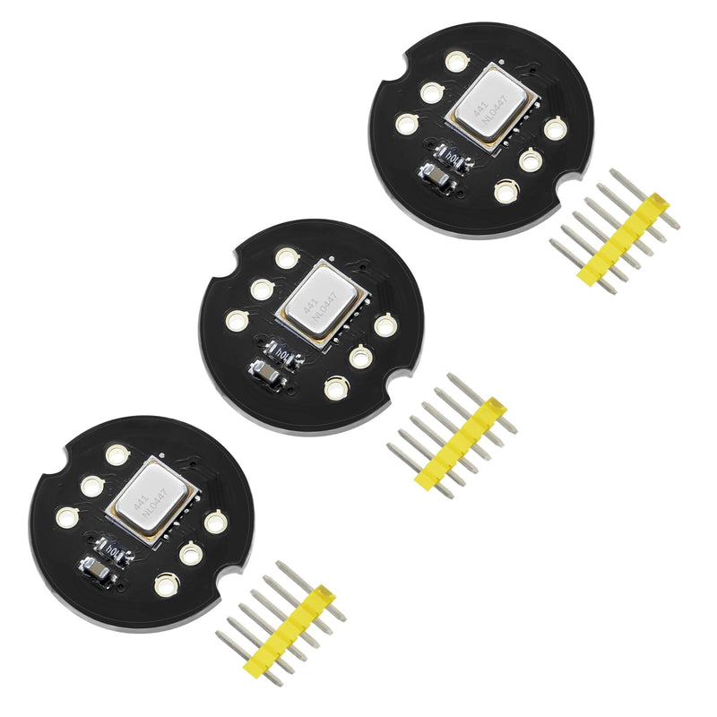 AYWHP Pack of 3 INMP441 Omnidirectional Microphone Module 24 Bit I2S Interface Digital Output Compatible with ESP-32 Arduino