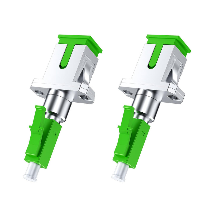 HAFRILY Fritzbox SC/APC Female to LC/APC Male Singlemode, Fibre Optic Coupling Loss Under 0.2 DB, Durable and Fast (Pack of 2)