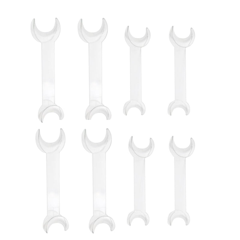 [AUSTRALIA] - Dental Cheek Holder, Autoclavable Double Head Mouth Opener for Teeth Whitening, 2 Sizes T-shaped Transparent Lip Cheek Holder for Dentist, Oral Care, Party, Mouth Guard, Pronouncing White 