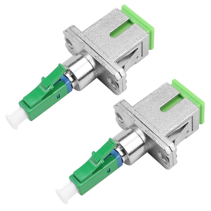 Laroal 2 Pack SC/APC Female to LC/APC Male Single Mode Fiber Optic Adapter for Long Lasting and Fast Fiber Optic Coupling in Data Center