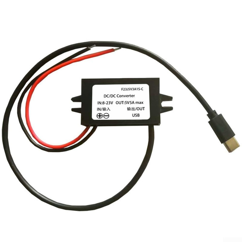 5A USB C Power Adapter, DC Converter from 12V/24V to 5V, Waterproof and Safe Charging Solution