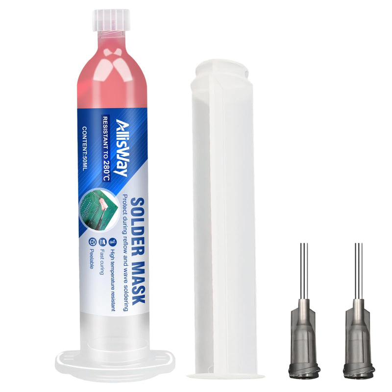 AllisWay Soldering Stop Paint, Insulation Paint Electronics, Replacement for Adhesive Tape, Heat Resistant, Easy to Peel, High Temperature Resistance, Suitable for Welding Electronic Components such
