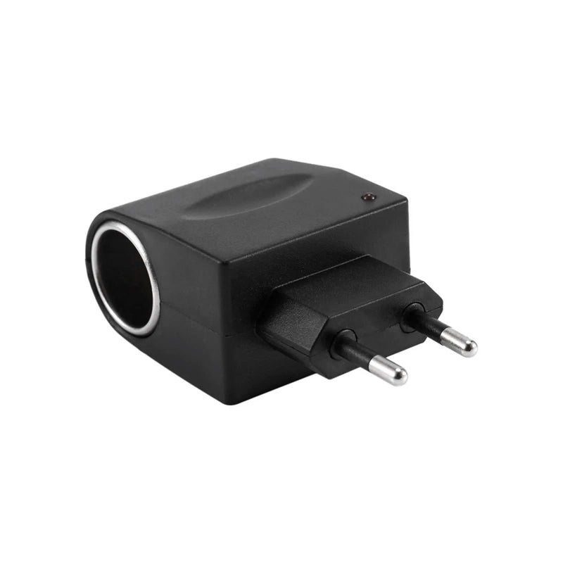 Leloco 110-240V to 12V Adapter Cigarette Lighter Socket, AC to DC Voltage Converter with EU Plug, Voltage Converter Power Supply Socket Charger Adapter