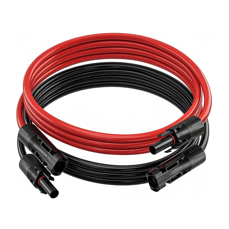 Solar Cable Extension, 6 mm² 1/2/3/5/10 m Solar Cable Extension, Connection Cable, Solar Plug, IP67 Waterproof Plug (6 mm²/2 m) 6 mm²/2 m