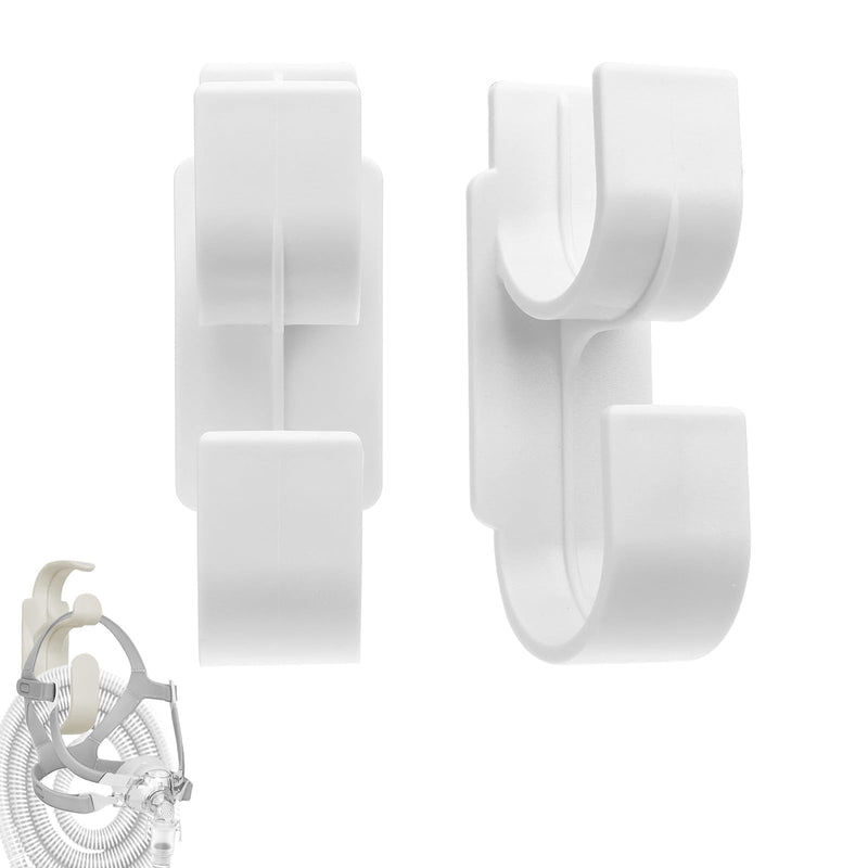 CPAP Hose Holder CPAP Hose Holder Organiser with 2 Self-Adhesive Backs CPAP Mask Hooks for Cpap Accessories, Bed, Kitchen