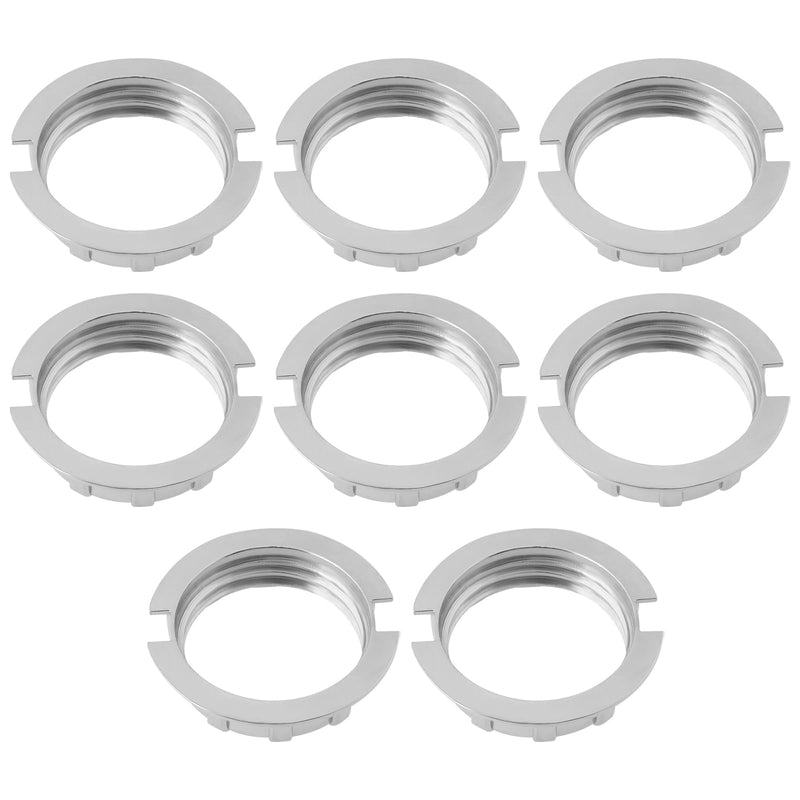 [AUSTRALIA] - LT Easiyl 8x G9 Silver Alloy Conversion Lamp Holder Ring Suitable for 3/4 Inch Diameter Lamp Shade Holder Table Adapter G9 Lamp Shade Reduction Ring 