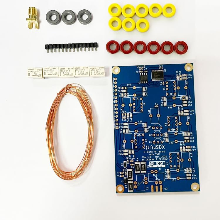 Malahit tr uSDX Transceiver Classic Band RF Board Kits by PE1NNZ and DL2MAN Efficiencies in The 70-75% Region Match with ATU-100
