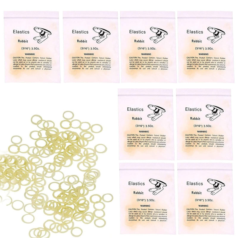 Orthodontic Rubber Bands, Rubber Bands for Braces, 3/16 Inch Orthodontic Elastic Rubber Bands, Professional Portable Orthodontic Rubber Bands, 3.5 oz, 400 Pieces (800 Pieces) 800pcs