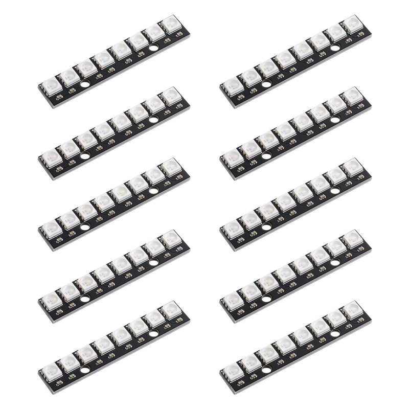 WS2812 RGB LED Module, Built-in Driver for Arduino Raspberry Pi ESP32, Pack of 10