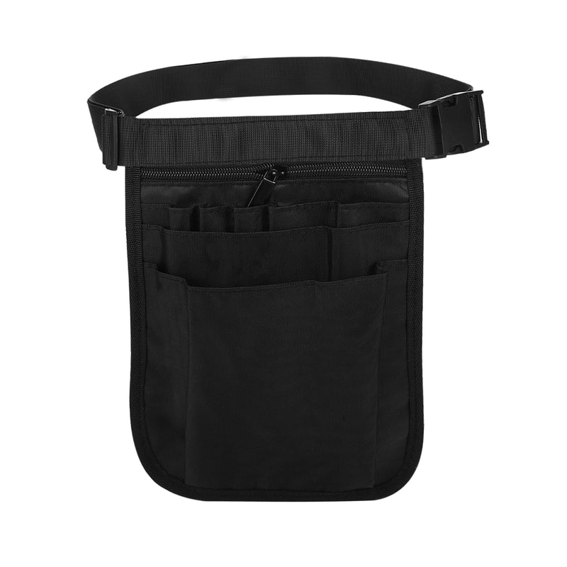 Nurse Bag, Work Bag, Women's Belt Bag, Work, Nurse Belt Bag, Adjustable Waist Belt with Multiple Compartments, for Scissors Care Set (1 Black, M) 1 Black