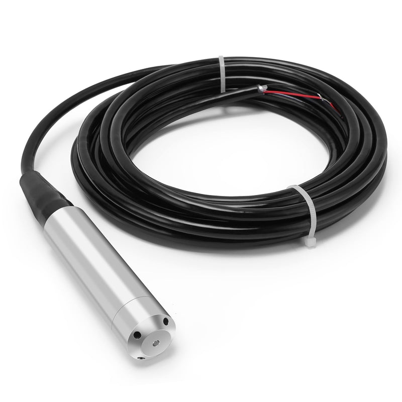 Level Sensor, Flexible 316 Stainless Steel Water Level Sensor with 4-20 mA Signal Output, 6 m Waterproof Cable with Measuring Range 0-5 m, DC 24 V Level Indicator for Water Level and Liquid