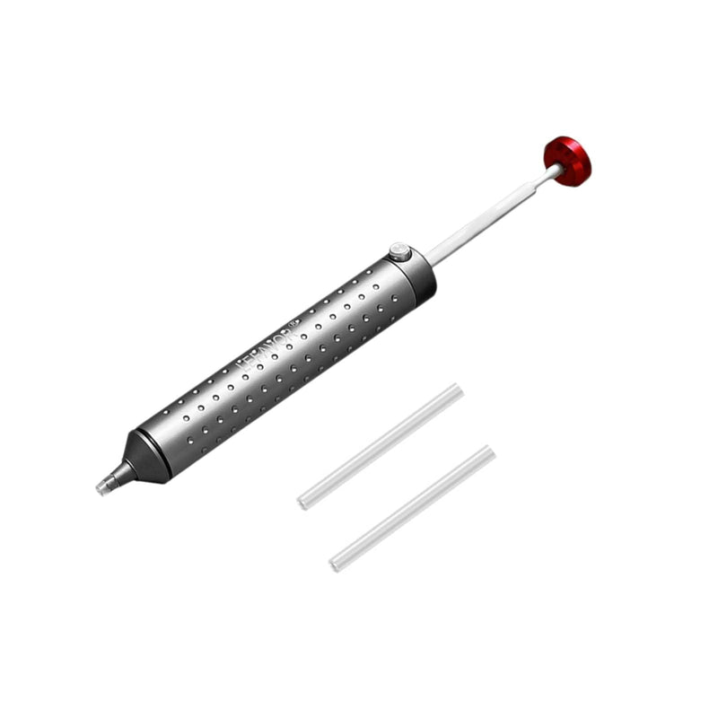 [AUSTRALIA] - Desoldering Pump, Desoldering Tool, Super Suction Soldering Suction, Soldering Vacuum Soldering Remover Tool, Soldering Desoldering Vacuum, with 1 Silicone Nozzles Desoldering Suction Pump (218 mm) 218mm 
