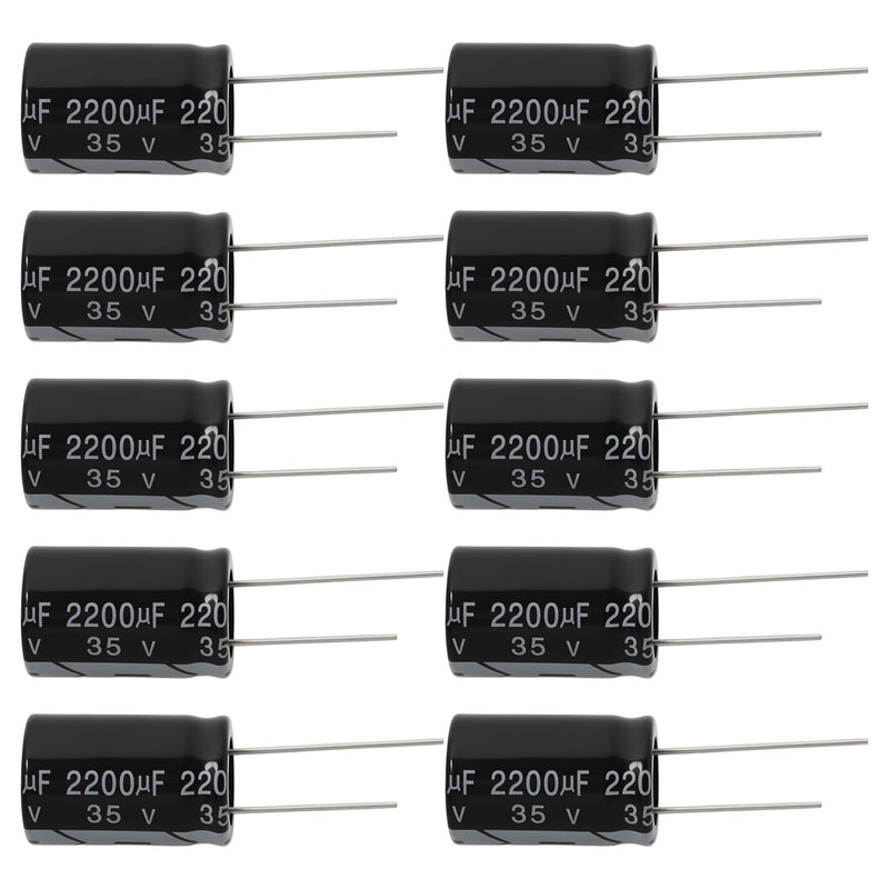OTOTEC 2200uF 35V Aluminium Radial Electrolytic Capacitors 16 x 25 mm RM7.5 105°C Pack of 10