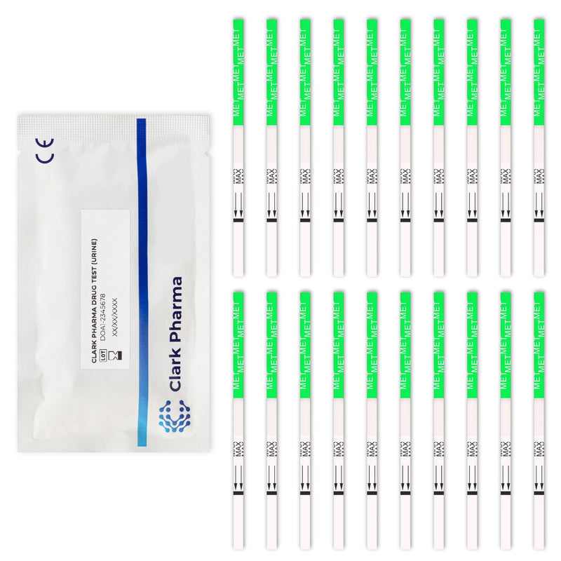 [AUSTRALIA] - 20 x Methamphetamine Drug Test Strips | Tests Urine for Methamphetamine | Crystal Meth Drug Test Kit 