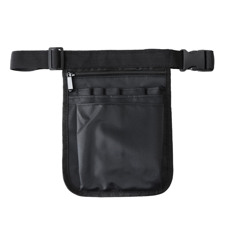 Nurse Bag, Waiter's Bag with Belt, Belt Bag Women's Made of Oxford Fabric, Side Pocket, Women's Black, Belt Bag Work Retail, Shoulder Bag Caregiver, Adjustable Belt