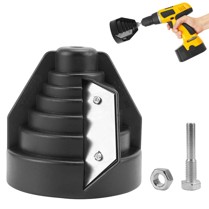 NCTNCX PE Pipe Deburring Chamfering Device PVC Pipe Deburring for Plastic Pipes with Drill Connection for Hand Drill Chamfer Tool for 20 25 32 40 50 63 mm Pipes a