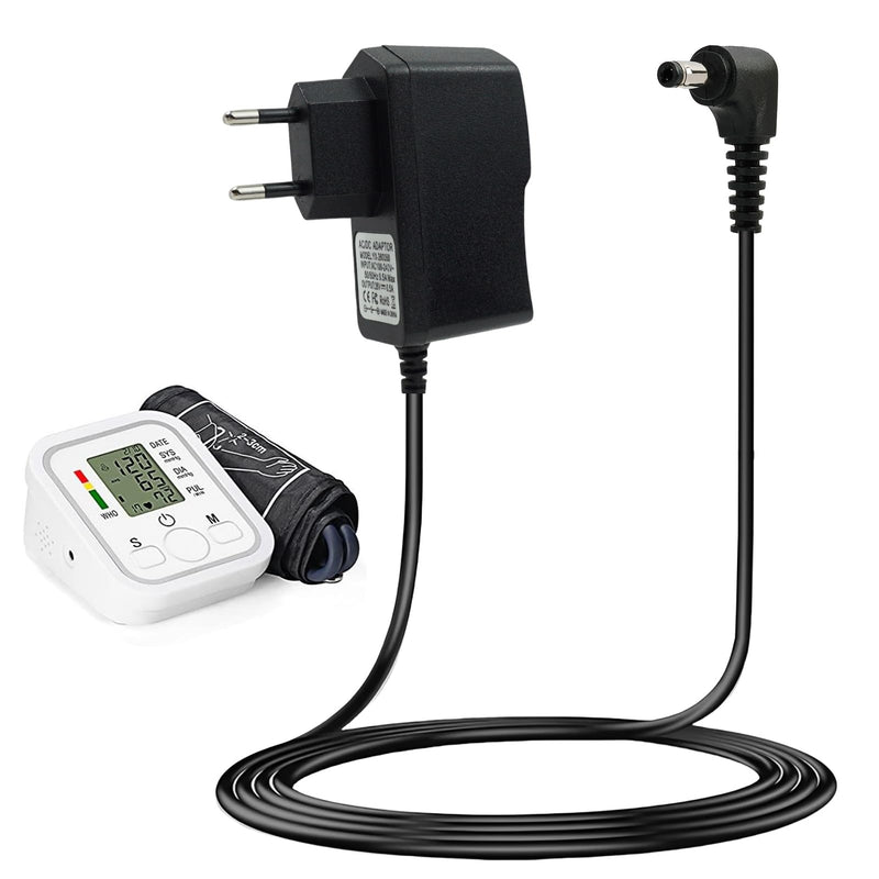 Power Supply 6V Charger Blood Pressure Monitor Compatible with Omron, X2/X2 Basic X3/6 Comfort, X4/7 Smart, M2 Basic, M3/M3 Comfort, M4, Intelli IT, M7 Intelli IT, hhp-cm01, M400/500/700, Power