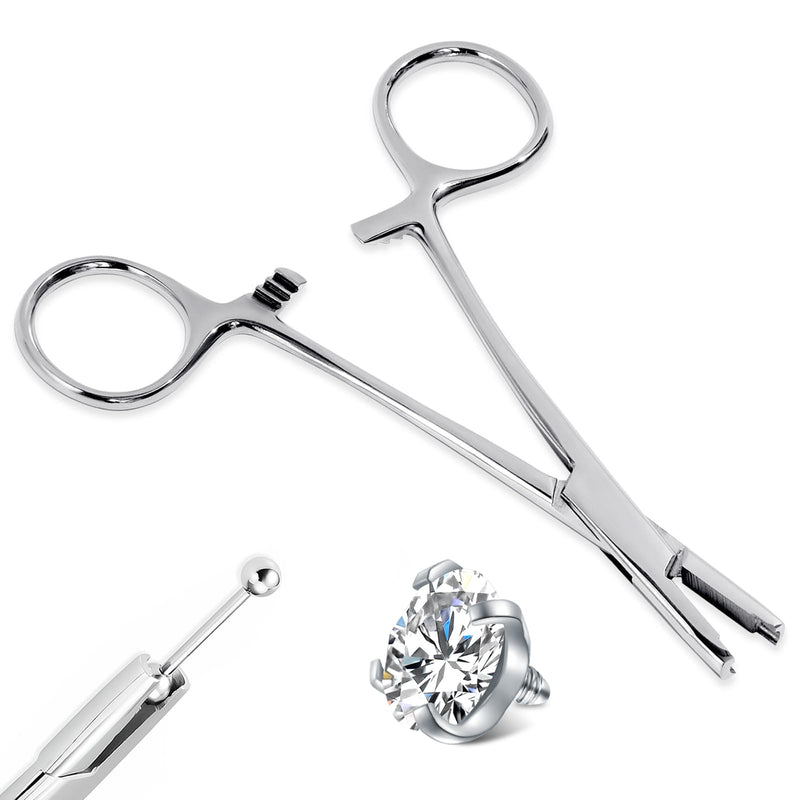 AceFun 3 mm Piercing Pliers for Piercings Tool Accessories Opener Ball Remover and Balls Stainless Steel Body Piercing Clips Pliers Ball Screw or Unscrew Tool Pliers for Piercings 3 Mm