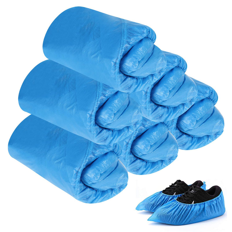 Shoe Covers, Disposable Overshoes, Waterproof Shoe Covers, Disposable Overshoes, Robust Shoe Covers, Disposable for Household, Laboratory, Construction, Garden, Factory, Pack of 100