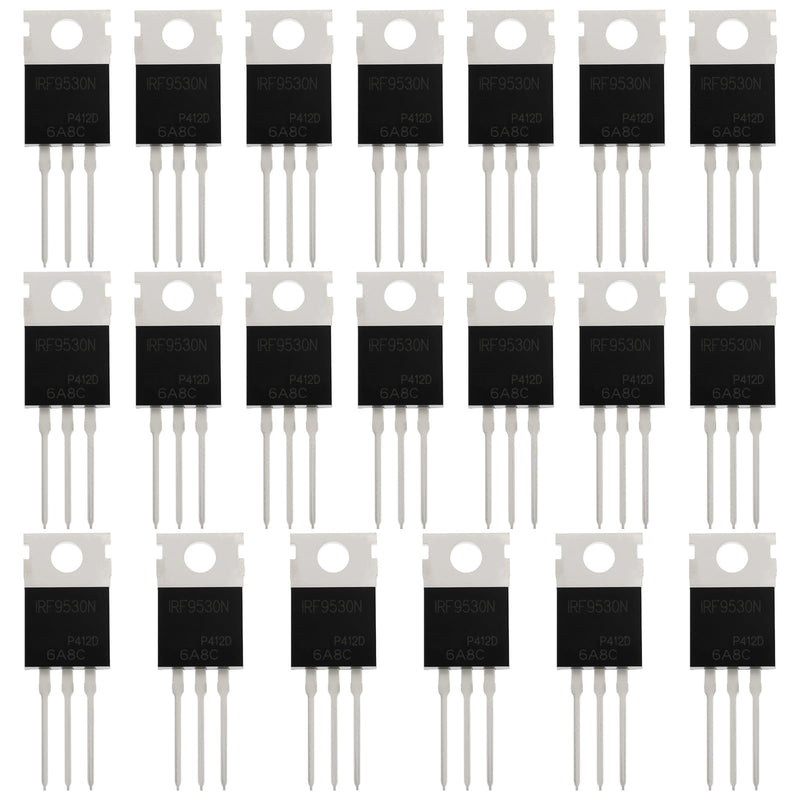 ECSiNG 20pcs TO220AB IRF9530N Transistor 100V 12A 88W for Analog and Digital Circuits