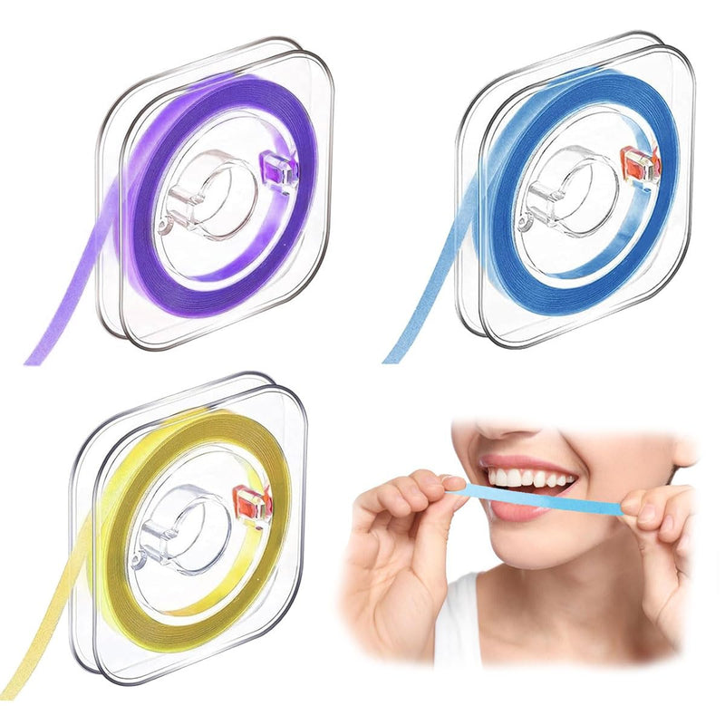 [AUSTRALIA] - Tooth Sandpaper 3 Volumes Dental Polishing Strips Tooth Sandpaper for Spaces Tooth Belt 4 mm x 6 m Tartar Remover Human for Deep Cleaning Oral Hygiene 