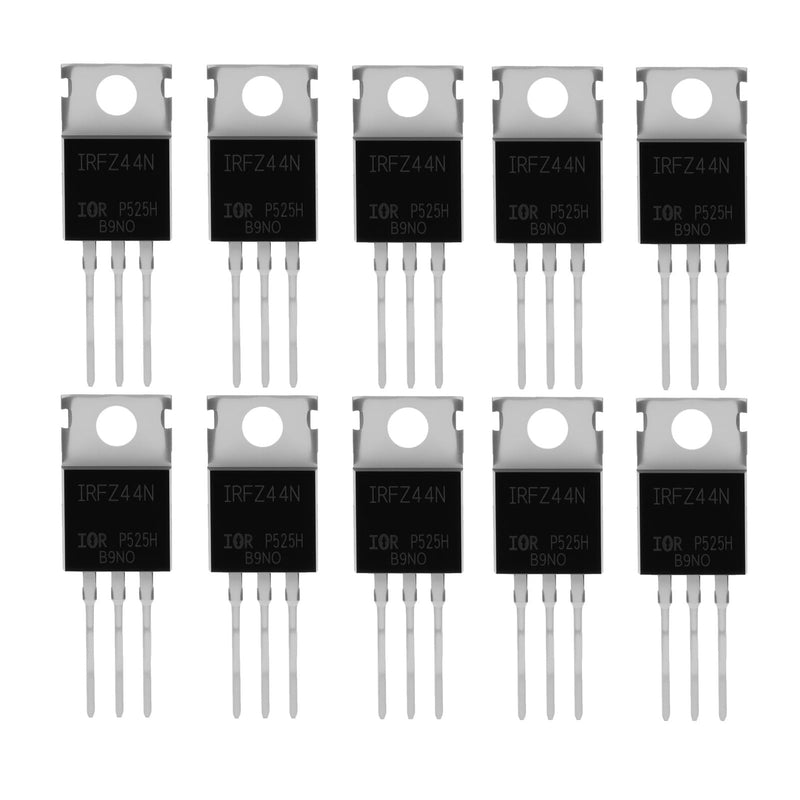 [AUSTRALIA] - IRFZ44N N-Channel MOSFET Transistors, Powerful Rectifier, 49A 55V, for High Performance Switching Applications, Pack of 10 