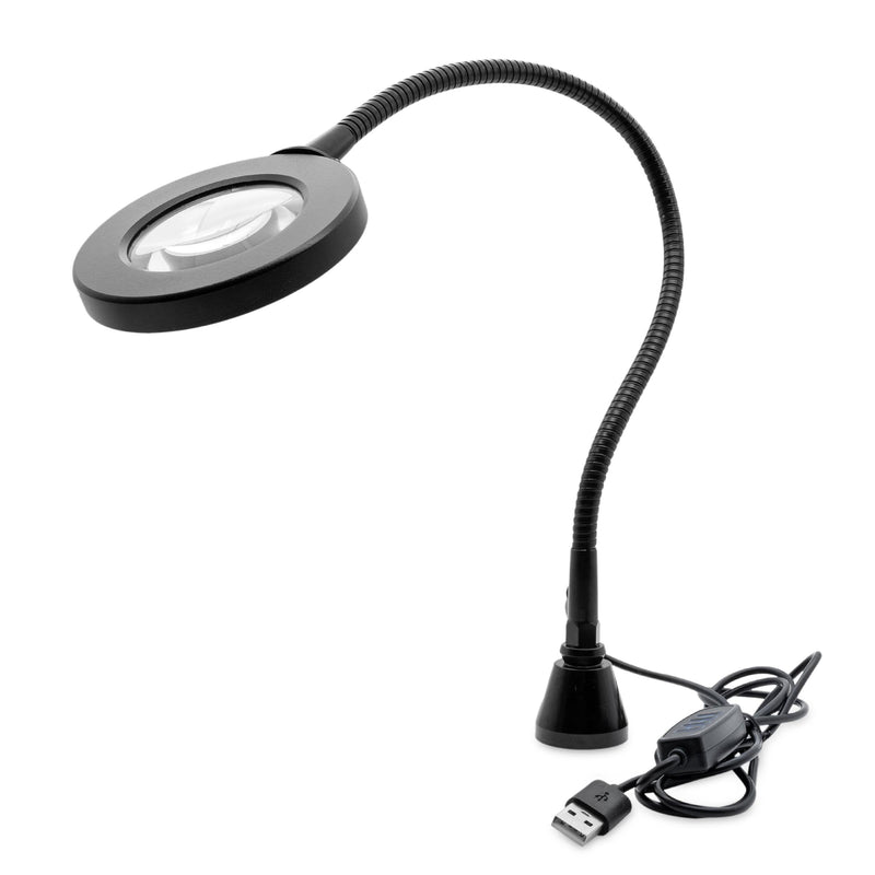 [AUSTRALIA] - GALLUNOPTIMAL Magnetic Magnifying Lamp with LED Ring Light & Gooseneck - 3 Light Colours Dimmable - USB-A Port - Accessories for GOHH200/400/500 Assembly Fixings LED-Ringlicht mit Lupe 