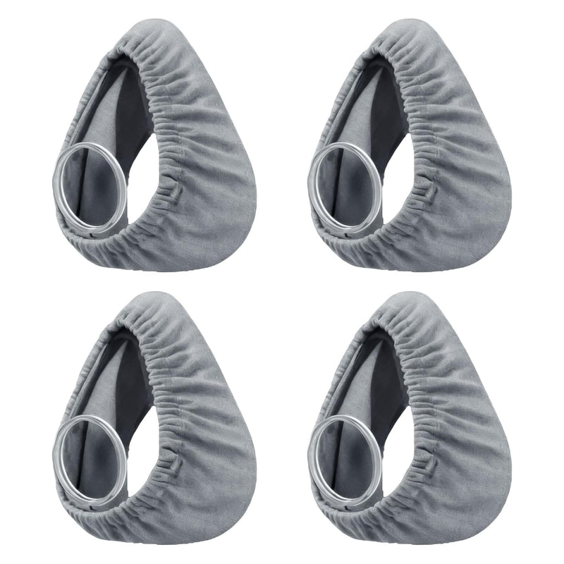 [AUSTRALIA] - 4PCS CPAP Mask Liners, Soft Mask Cushion Covers Washable for Airfit F20, Sleep Apnea Mask Liner, Universal CPAP Accessories Reusable Face Cushion Pads Fit for Most Full Face Masks, Reduce Noisy (Grey) 