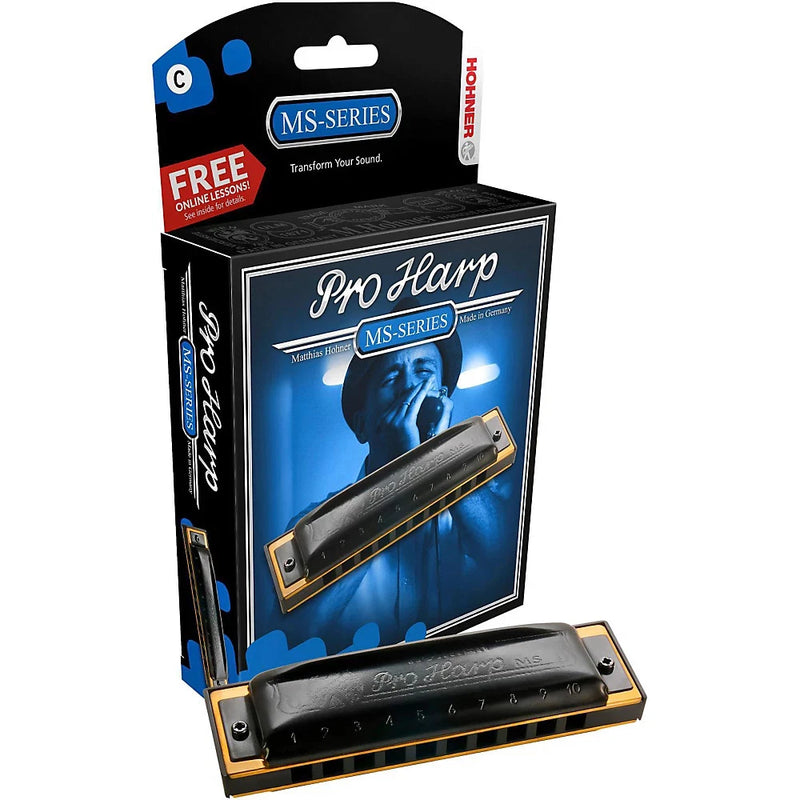 [AUSTRALIA] - Hohner HH562C Pro Harp Harmonica in C, Black 