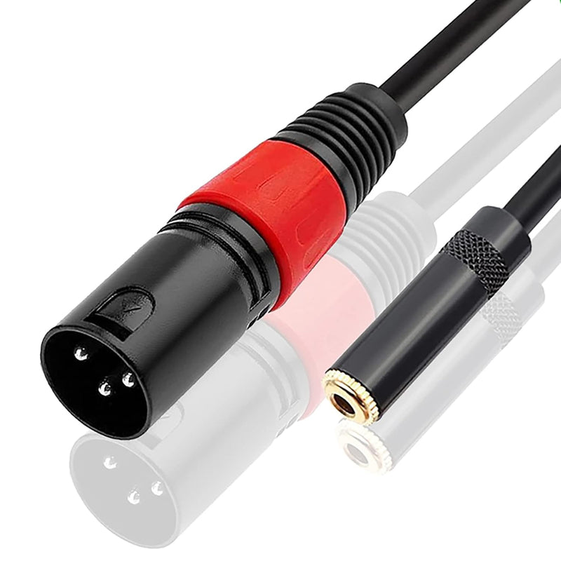 [AUSTRALIA] - COLICOLY 3.5mm Female to XLR Male Balanced Audio Converter Cable Adapter - 1ft 