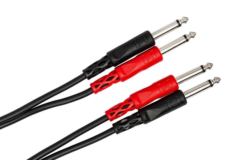 Hosa CPP-204 Dual 1/4" TS to Dual 1/4" TS Stereo Interconnect Cable, 4 Meters 13.1 Feet