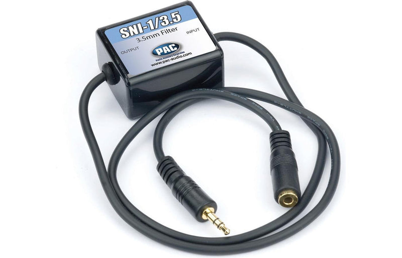 PAC SNI-1/3.5 3.5-mm Ground Loop Noise Isolator Works with iPod/Zune/iRiver and Others , Black