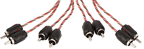 Stinger SI4417 17-Foot 4000 Series Professional 4 Channel RCA Interconnects,BLACK Standard Packaging