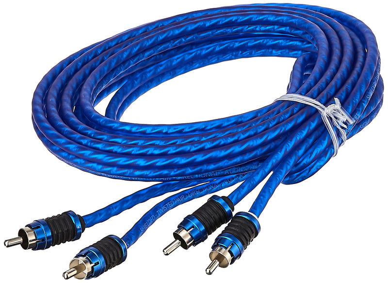 Stinger SI6212 12-Foot 2-Channel 6000 Series Audiophile Grade RCA Interconnect Cable,BLUE Standard Packaging
