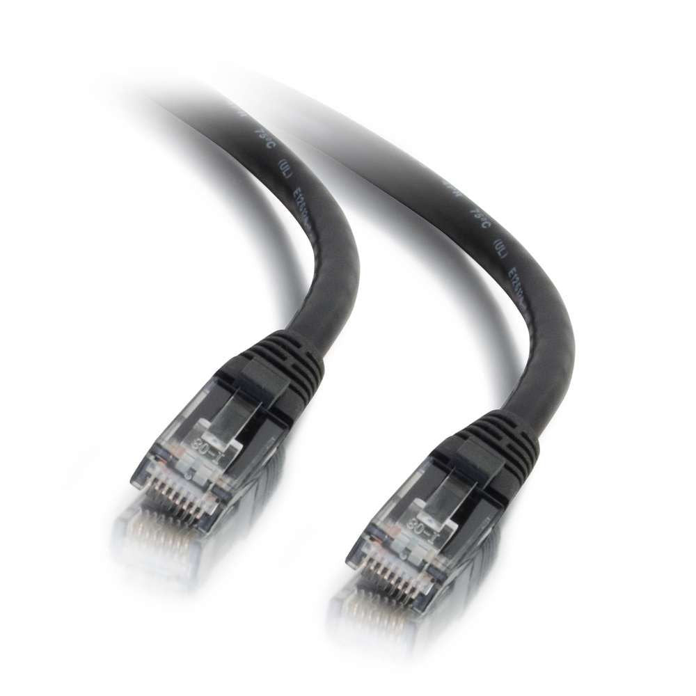 C2G 03986 Cat6 Cable - Snagless Unshielded Ethernet Network Patch Cable, Black (12 Feet, 3.65 Meters) UTP 12 Feet/ 3.65 Meters