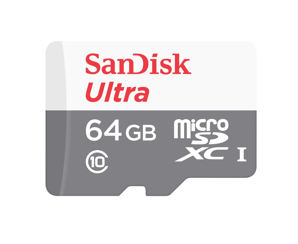 SanDisk Ultra 64 GB Micro SDHC/Micro SDXC UHS-I Card Up to 48MB/s (SDSQUNB-064G-GN3MN)