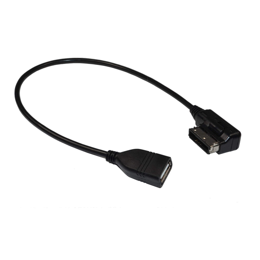 HQRP MDI MMI/USB Cable Adapter fits VW Volkswagen Golf MK6 / GTI MK6 / Jetta Sportwagen MK6 2010 2011 2012 2013 2014, Media Interface Adapter